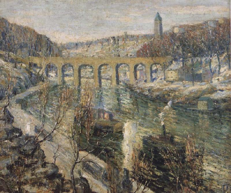 Ernest Lawson The Bridge Norge oil painting art